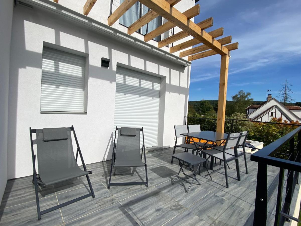 La Villa Perchee Calme, Sauna, Parking Prive Saint-Prix  Exteriér fotografie