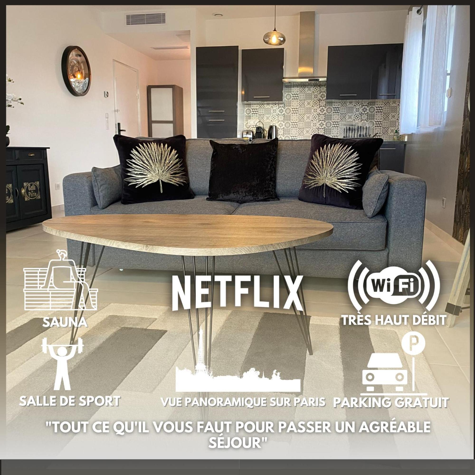 La Villa Perchee Calme, Sauna, Parking Prive Saint-Prix  Exteriér fotografie